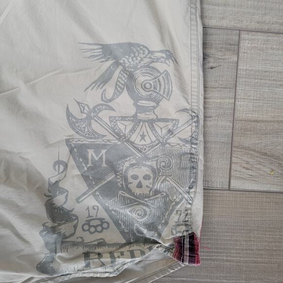 Marc Ecko Cut and Sew Vintage Beige Long Sleeve Button Up Shirt Men Sz XXL - Picture 4 of 16